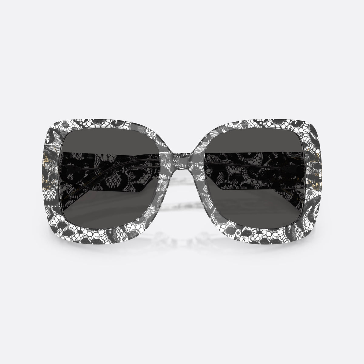 Dolce & Gabbana DG4513 328787 sunglasses, black square frame for women, plain bridge, brand logo on temple, full rim frame, folded