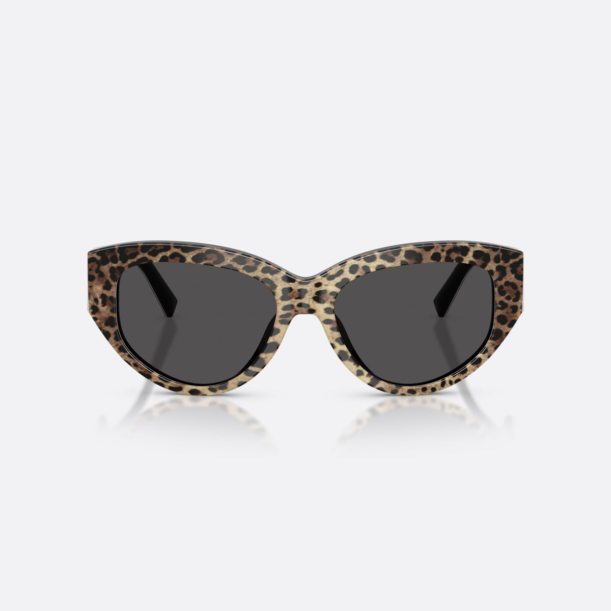 Dolce & Gabbana DG4514 316387 sunglasses, brown cat eye frame for women, plain bridge, brand logo on temple, full rim, front view