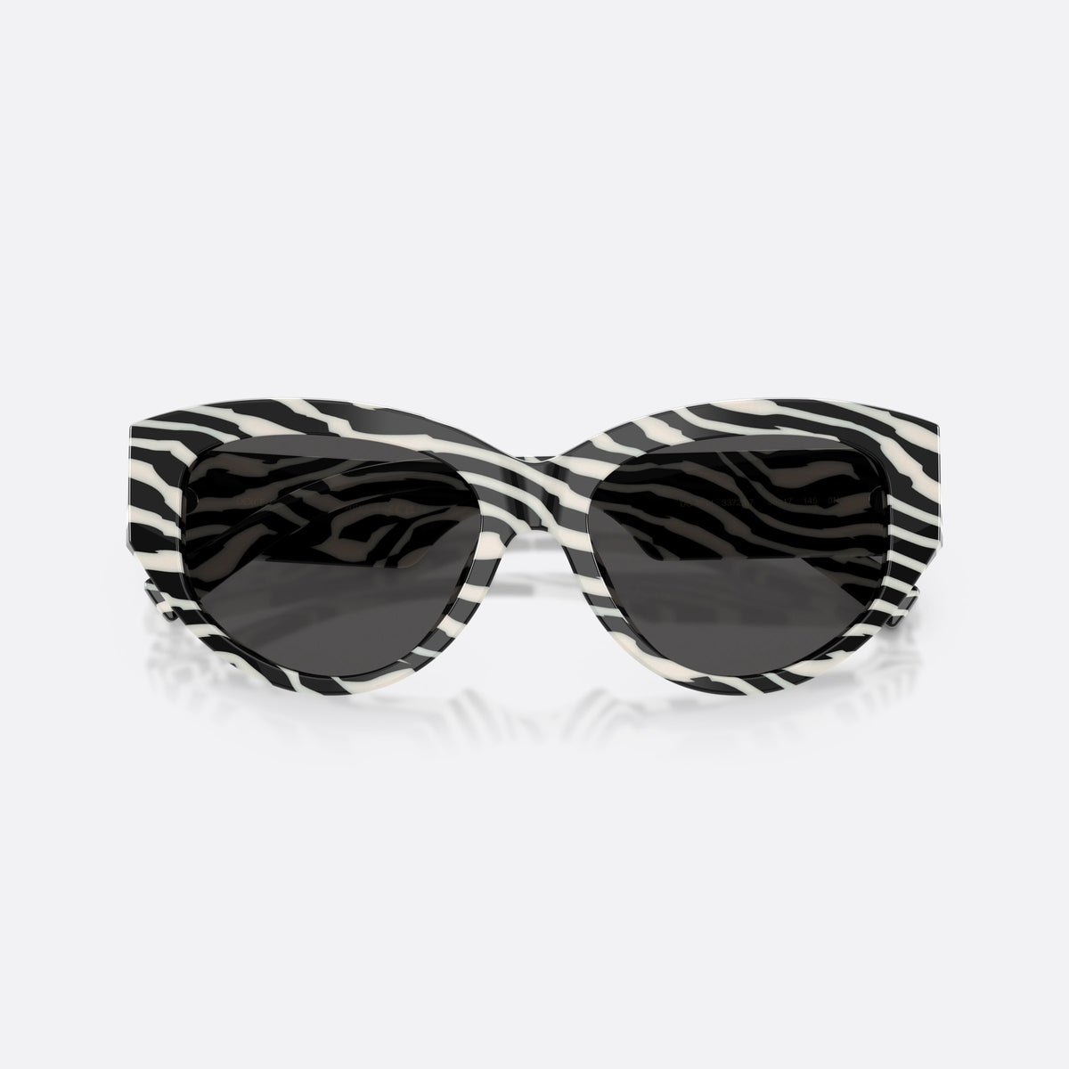 Dolce & Gabbana DG4514 337287 sunglasses, multicolor cat eye frame for women, plain acetate bridge, silver-tone brand logo on temple, folded