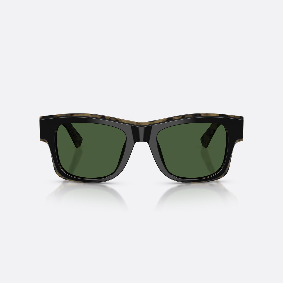 Ochelari de soare Dolce & Gabbana DG4515 340471, patrati negru, pentru bărbați, punte simplă, literele brandului pe braț, ramă completă, vedere din față