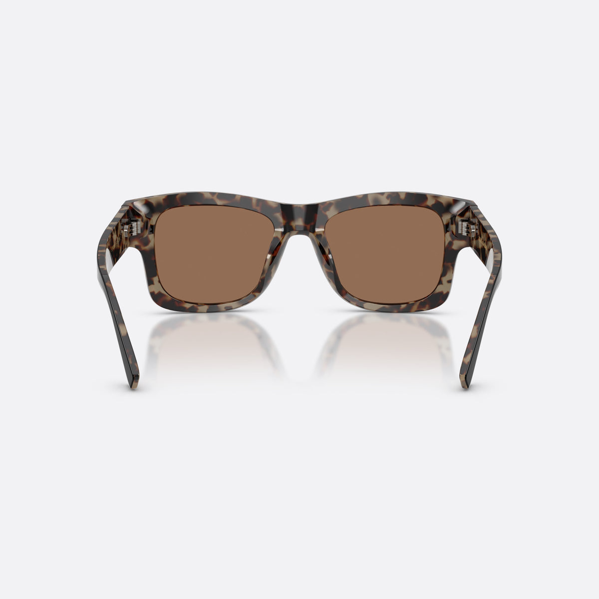 Dolce & Gabbana DG4515 341773 sunglasses, black square frame for men, plain bridge, brand lettering on temple, full-rim frame, back view