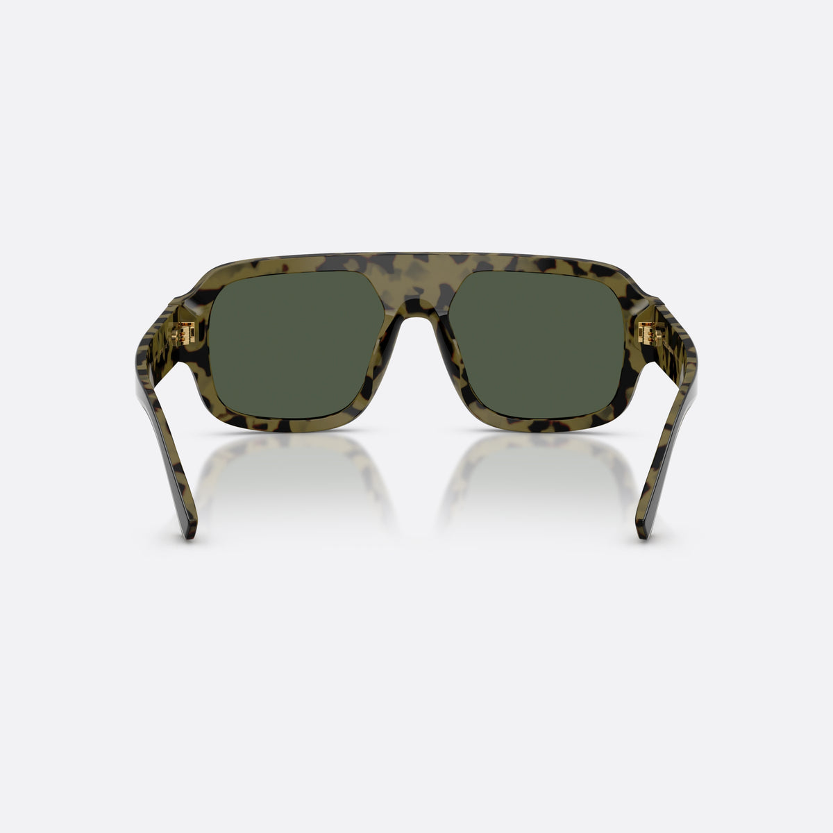 Ochelari de soare Dolce & Gabbana DG4516 34049A, patrati negru, pentru bărbați, punte dublă cu bară superioară, litere ale brandului pe braț, vedere din spate