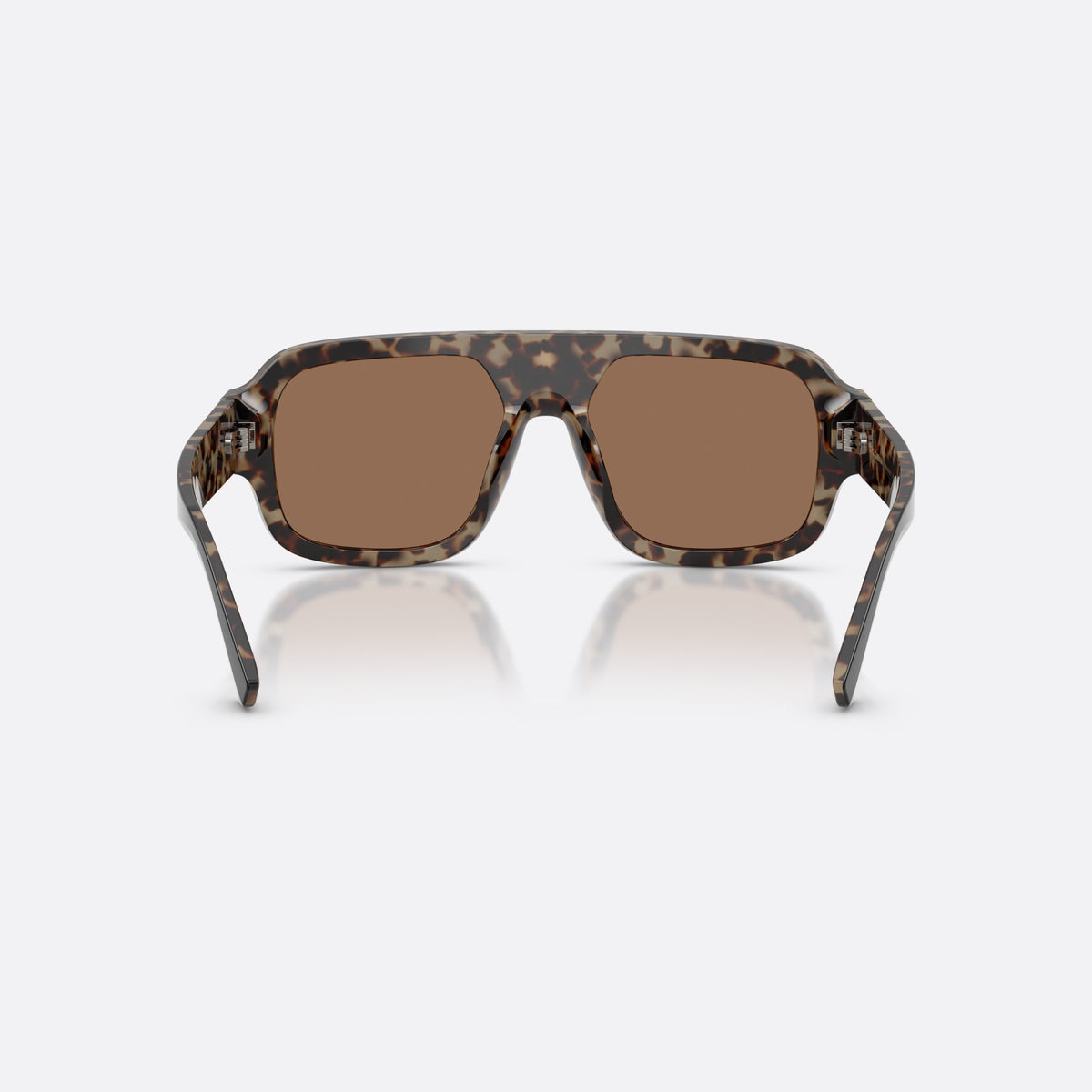 Dolce & Gabbana DG4516 341773 sunglasses, black square frame for men, double bridge with raised top, full-rim frame, back view