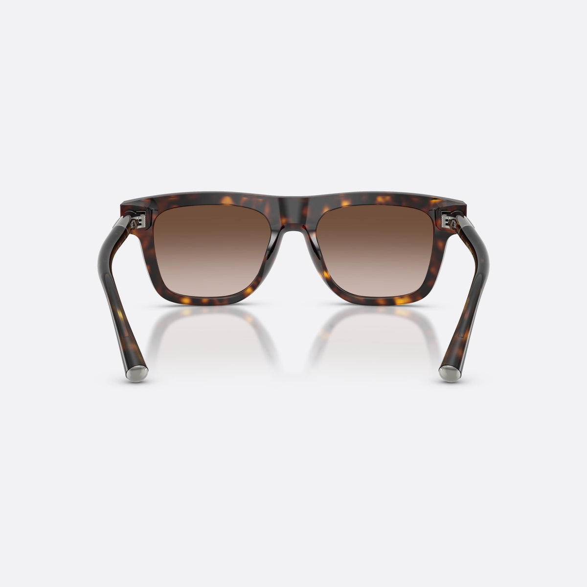 Ochelari de soare Dolce & Gabbana DG4521 502/13, patrati havana, pentru bărbați, punte integrată simplă, litere ale brandului pe braț, vedere din spate