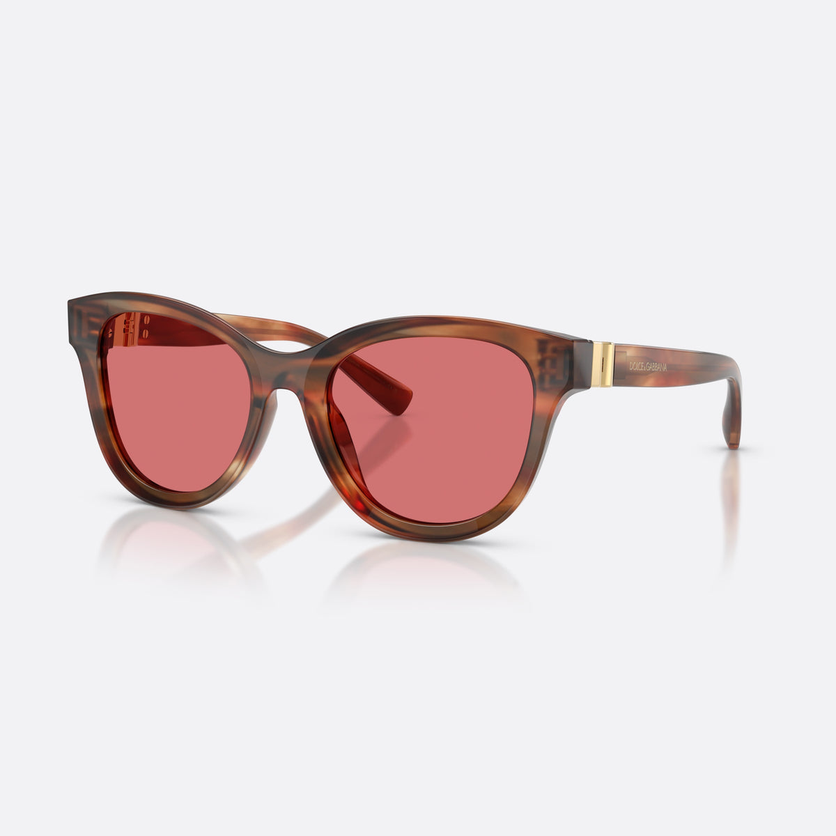Ochelari de soare Dolce & Gabbana DG4533 322175, phantos havana, pentru femei, punte simplă, literele brandului pe brațe, ramă completă