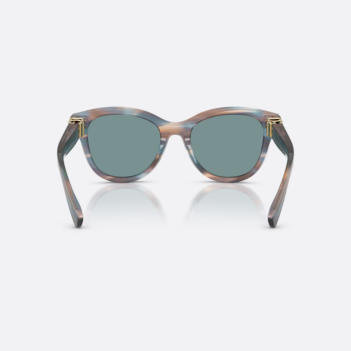 Ochelari de soare Dolce & Gabbana DG4533 344880, phantos albastru, pentru femei, punte simplă din acetat, literele brandului pe brațe, vedere din spate