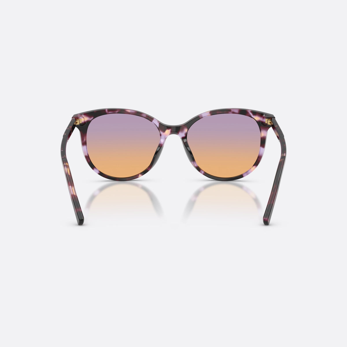 Dolce & Gabbana DG4540 3477EL sunglasses, violet phantos frame for women, plain acetate bridge, brand lettering on temples, back view