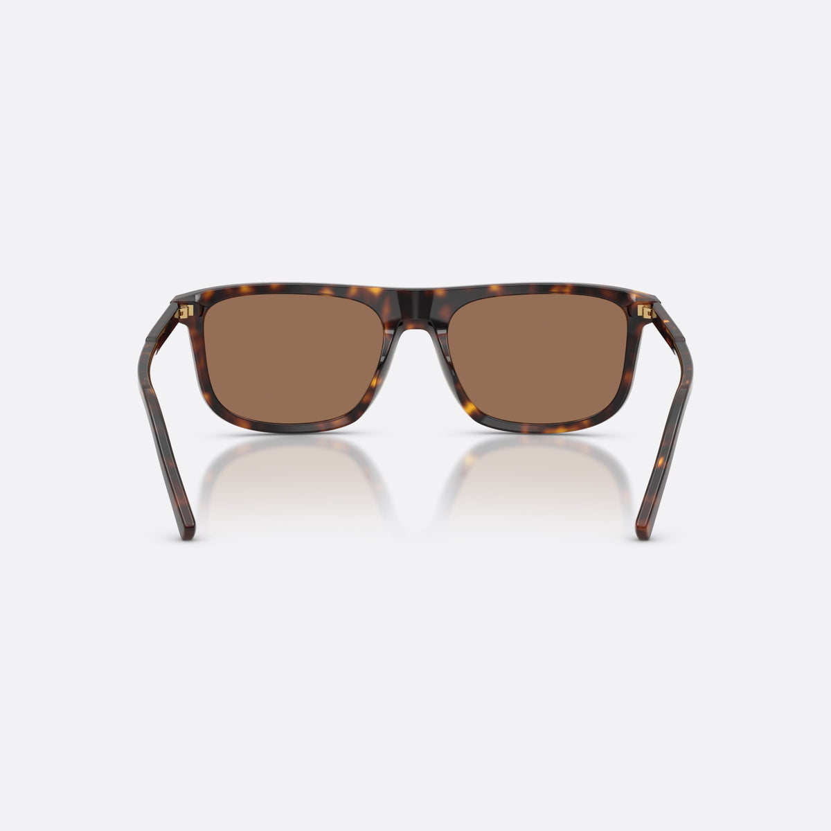 Ochelari de soare Dolce & Gabbana DG4542 502/73, patrati havana, pentru bărbați, punte simplă, brațe plate, conice, ramă completă, vedere din spate
