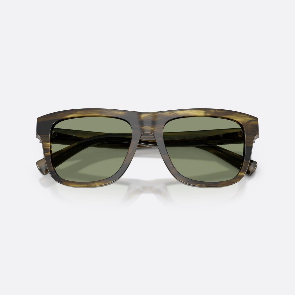 Ochelari de soare Dolce & Gabbana DG4545 306682, patrati verde, pentru bărbați, punte simplă, literele brandului pe braț, ramă completă, cu brațele pliate