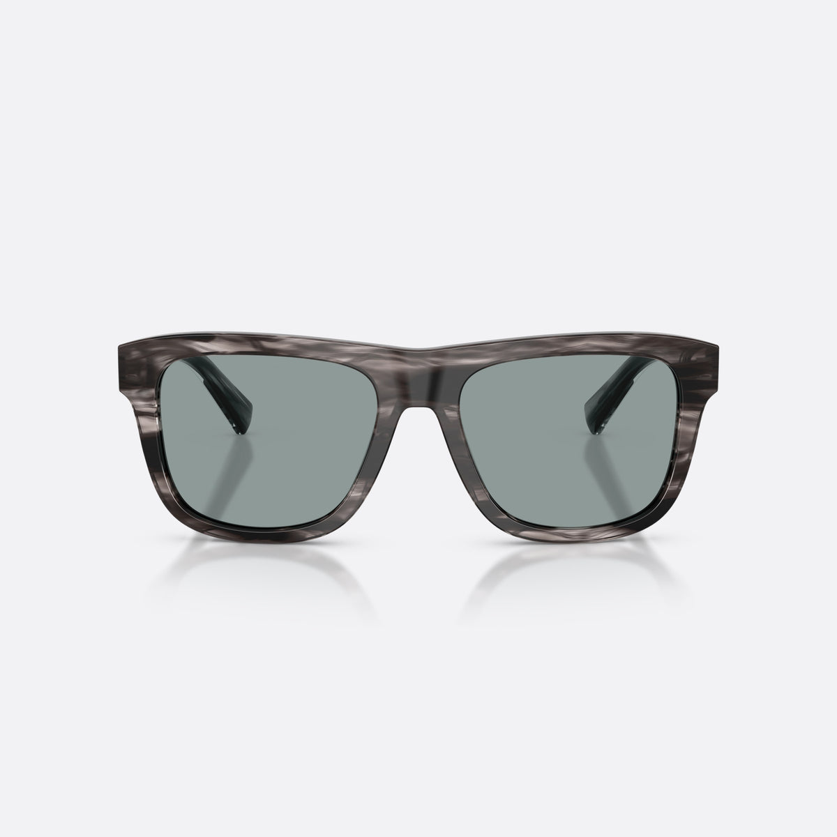 Dolce & Gabbana DG4545 3440/1 sunglasses, grey square frame for men, plain bridge, integrated into frame, full-rim thick frame, front view