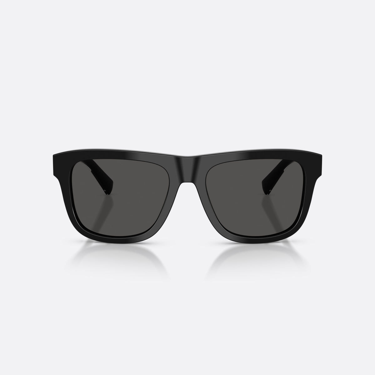 Dolce & Gabbana DG4545 501/87 sunglasses, black square frame for men, plain bridge, brand lettering on temple, full-rim frame, front view