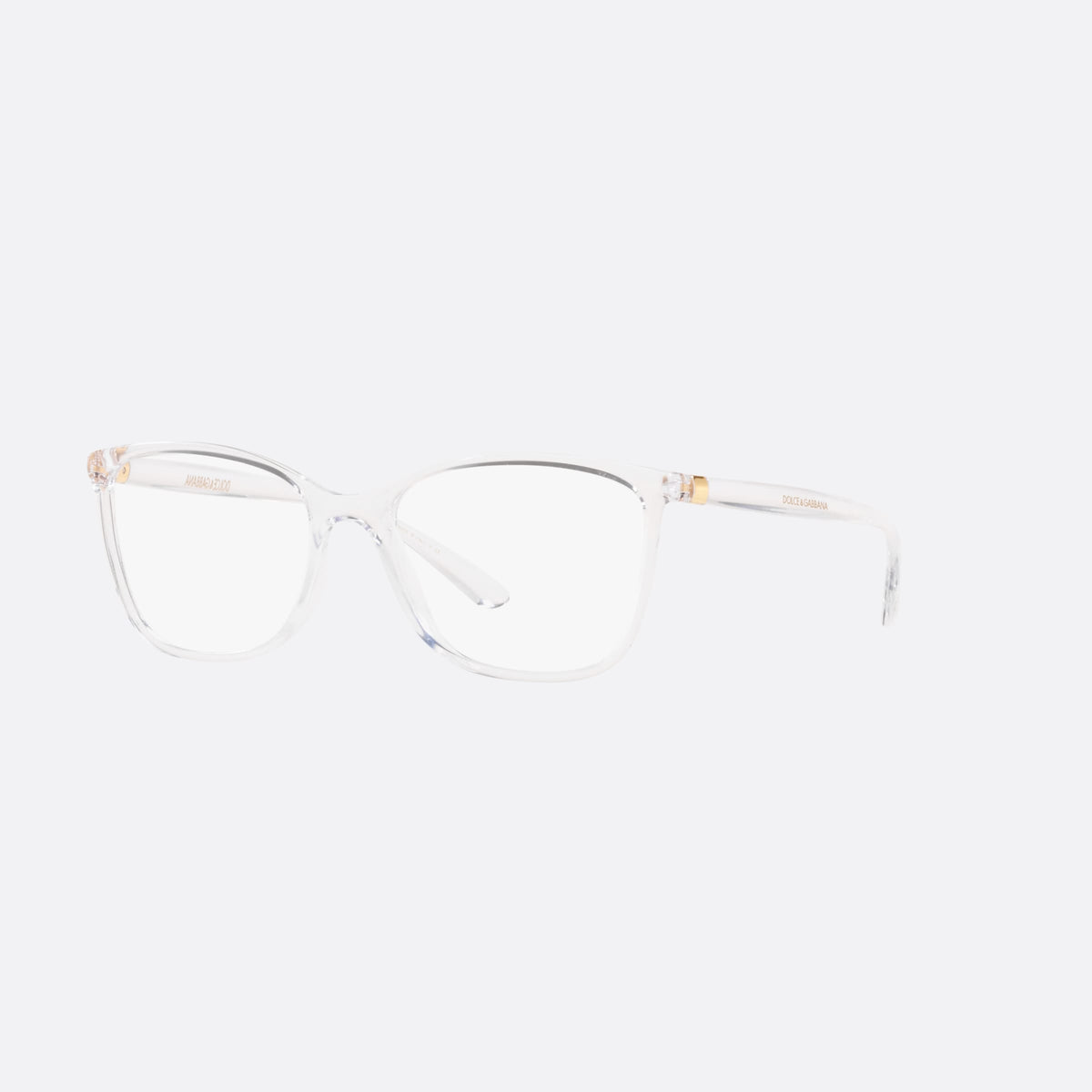 Dolce & Gabbana DG5026 3133 eyeglasses, grey rectangular frame for women, plain integrated bridge, brand lettering on temples