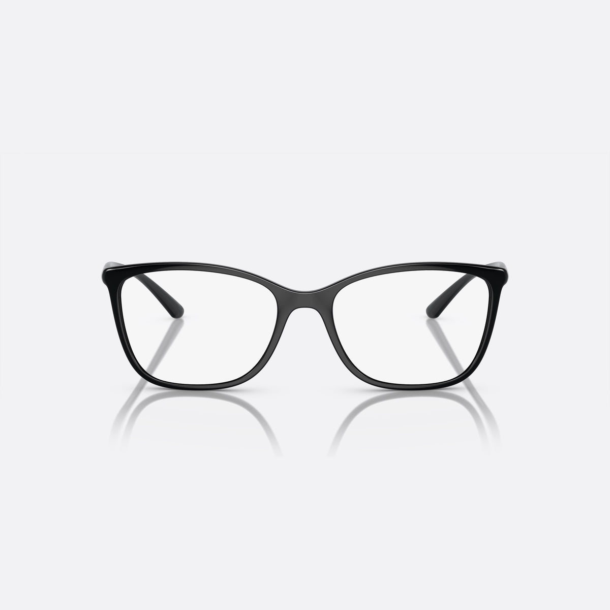 Dolce & Gabbana DG5026 501 eyeglasses, black rectangular frame for women, plain integrated bridge, brand lettering on temples