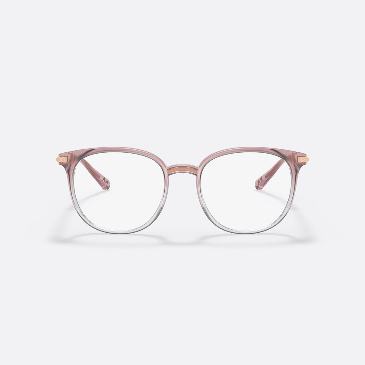 Rame ochelari de vedere Dolce & Gabbana DG5071 3303, phantos roz, pentru femei, punte șa cu accent metalic, ramă completă, vedere din față