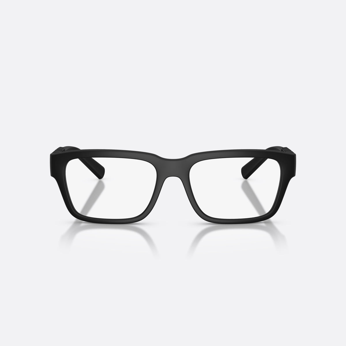 Dolce & Gabbana DG5112 2525 eyeglasses, black rectangle frame, unisex, plain saddle-style bridge, brand lettering on the temples, front view