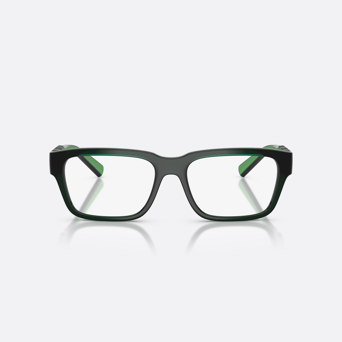 Rame ochelari de vedere Dolce & Gabbana DG5112 3008, rectangulari verde, unisex, punte simplă, literele brandului pe brațe, ramă completă, vedere din față