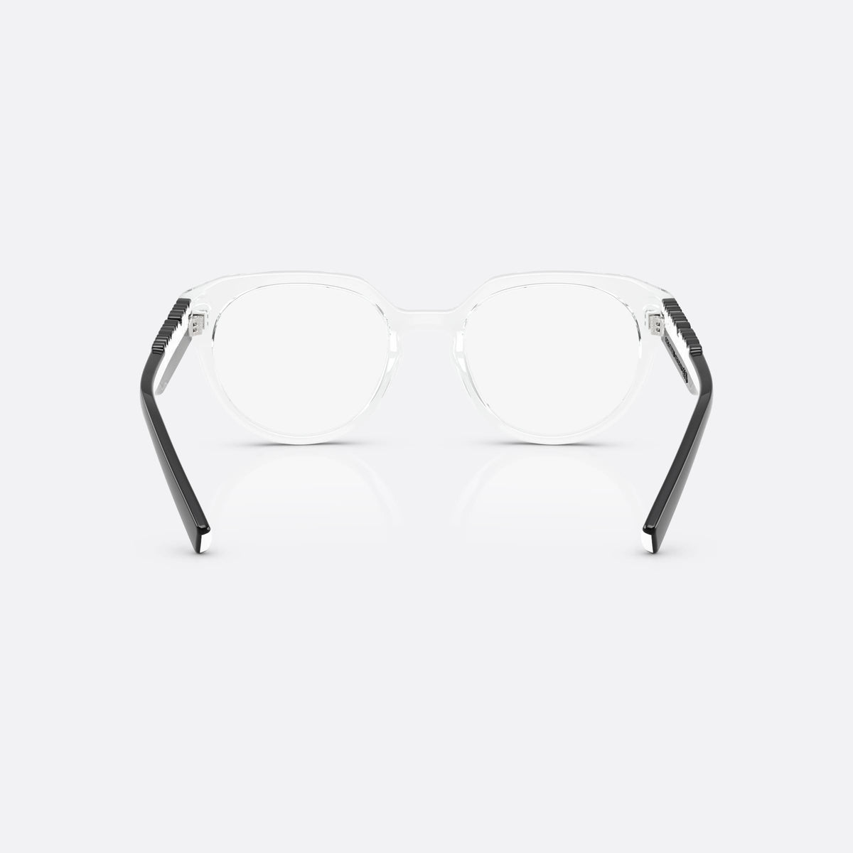 Dolce & Gabbana DG5113 3133 eyeglasses, clear phantos frame, unisex, brand lettering on the temples, full-rim frame front, back view