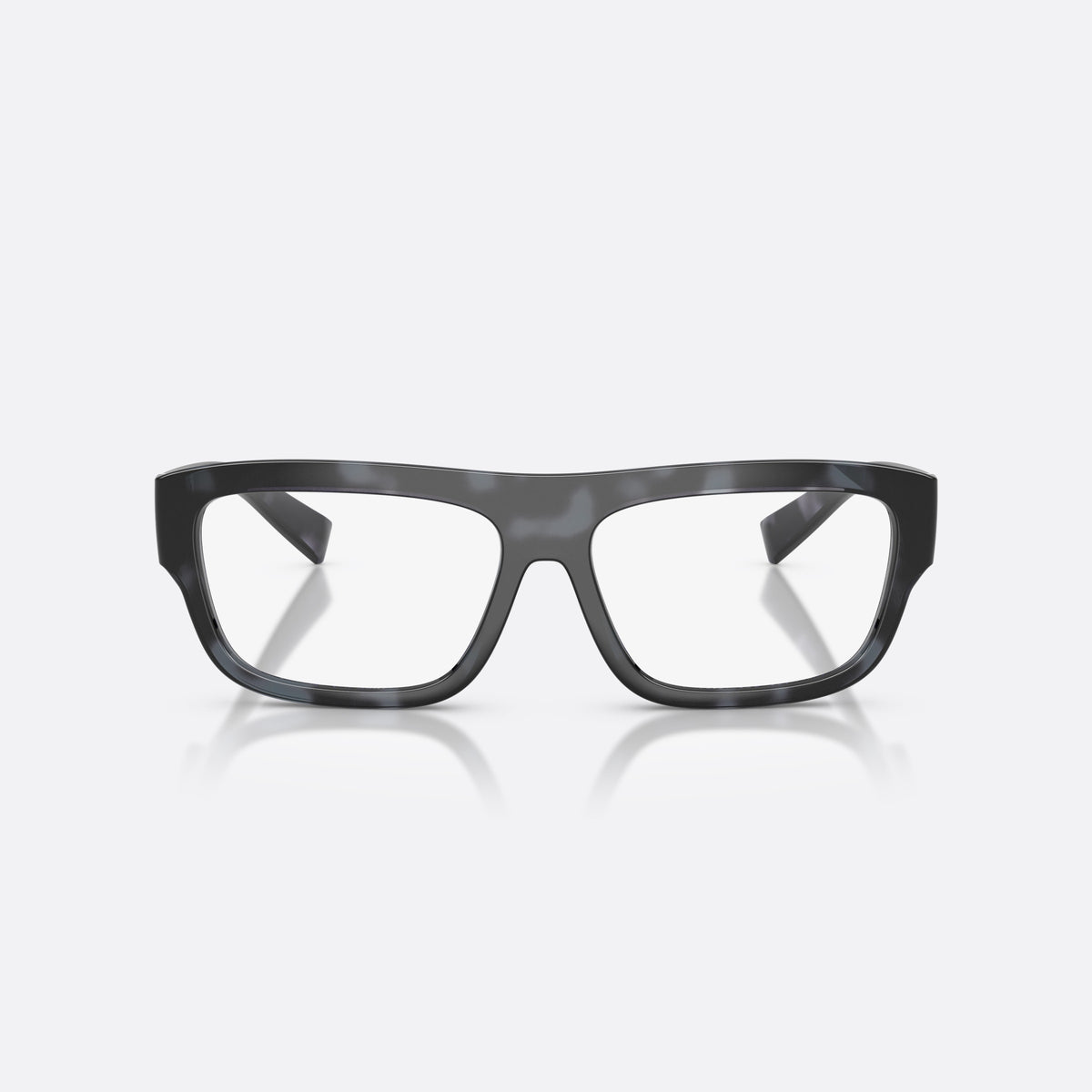 Dolce & Gabbana DG5114 3443 eyeglasses, blue rectangle frame for men, plain saddle bridge, brand logo on temple, front view