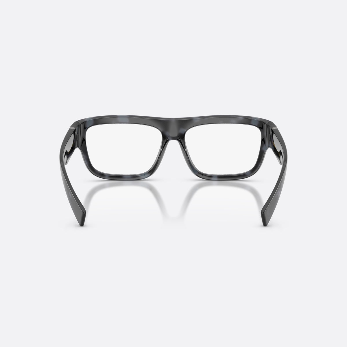 Dolce & Gabbana DG5114 3443 eyeglasses, blue rectangle frame for men, plain saddle bridge, brand logo on temple, back view
