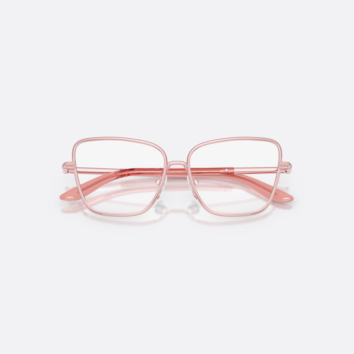 Rame ochelari de vedere Dolce & Gabbana DX1102 1361, fluture roz, pentru copii, punte în șa, literele brandului pe brațe, balamale metalice, cu brațele pliate