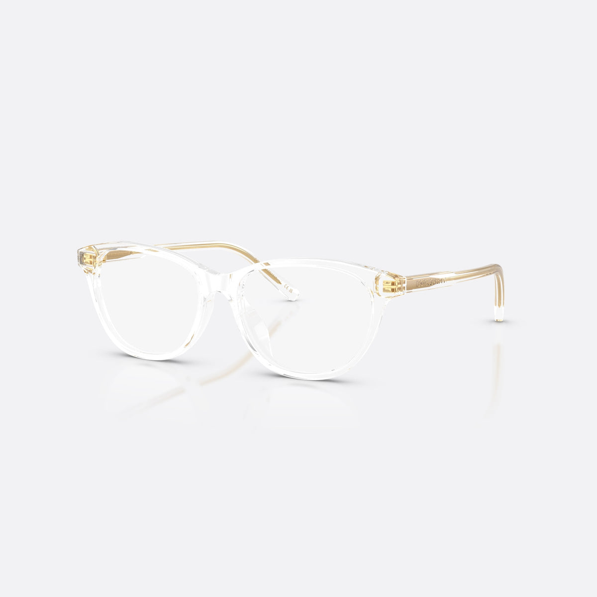 Rame ochelari de vedere Dolce & Gabbana DX3002 3133, cat eye transparent, pentru copii, punte simplă, literele brandului pe brațe, ramă completă
