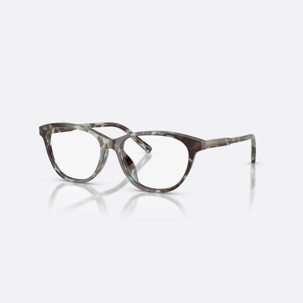 Rame ochelari de vedere Dolce & Gabbana DX3002 3443, cat eye albastru, pentru copii, punte simplă tip șa, literele brandului pe brațe