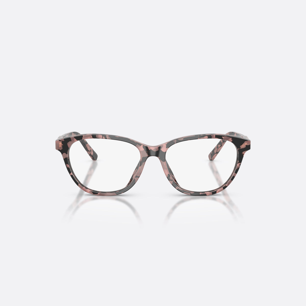 Rame ochelari de vedere Dolce & Gabbana DX3002 3476, cat eye havana, pentru copii, punte integrată simplă, literele brandului pe brațe, vedere din față
