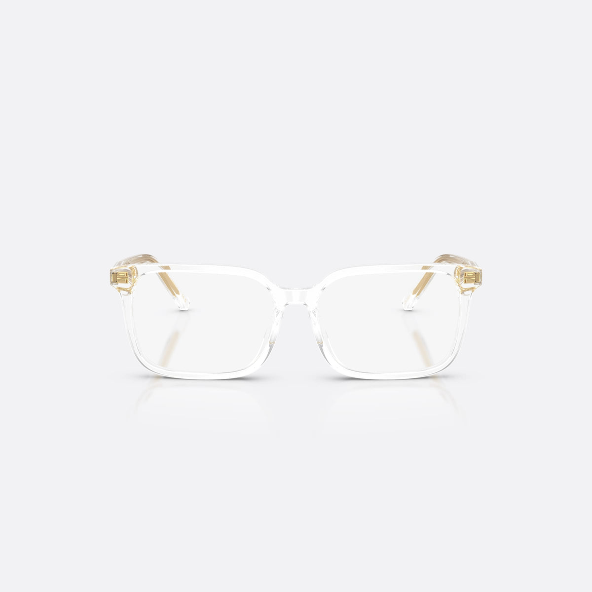 Dolce & Gabbana DX3003 3133 eyeglasses, clear square frame for kids, plain bridge, integrated into rim, full-rim frame, front view