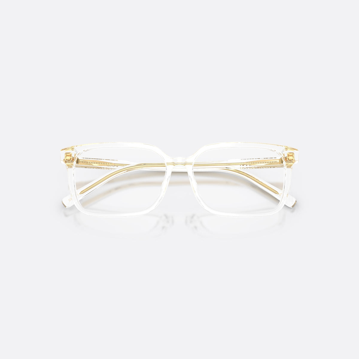Dolce & Gabbana DX3003 3133 eyeglasses, clear square frame for kids, plain bridge, integrated into rim, full-rim frame, folded