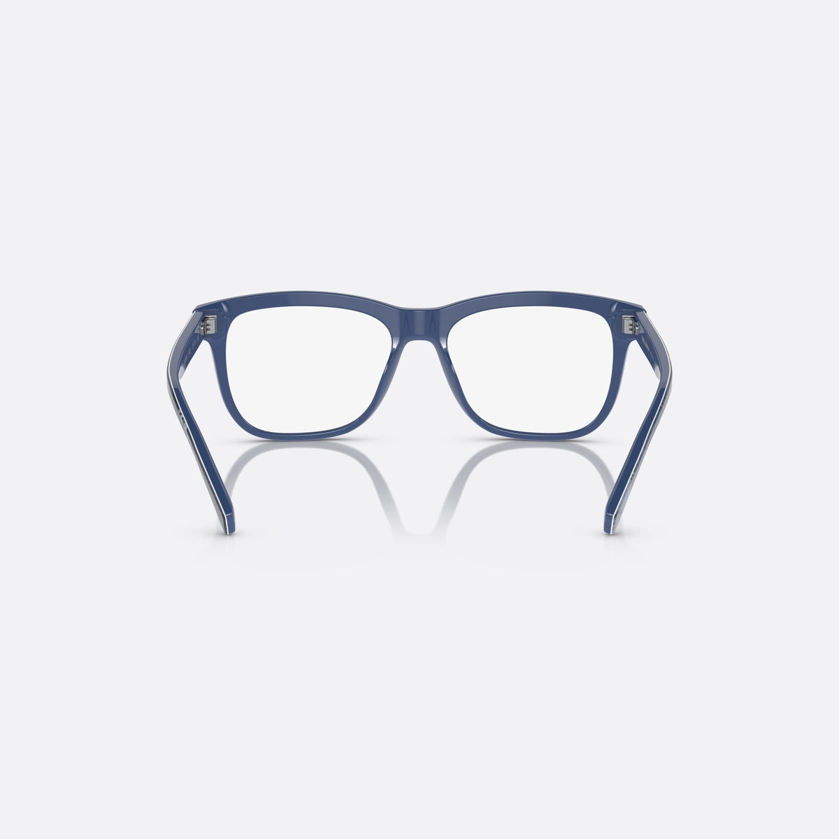 Dolce & Gabbana DX3356 3402 eyeglasses, blue rectangle frame for kids, plain bridge, integrated into frame, full-rim frame, back view