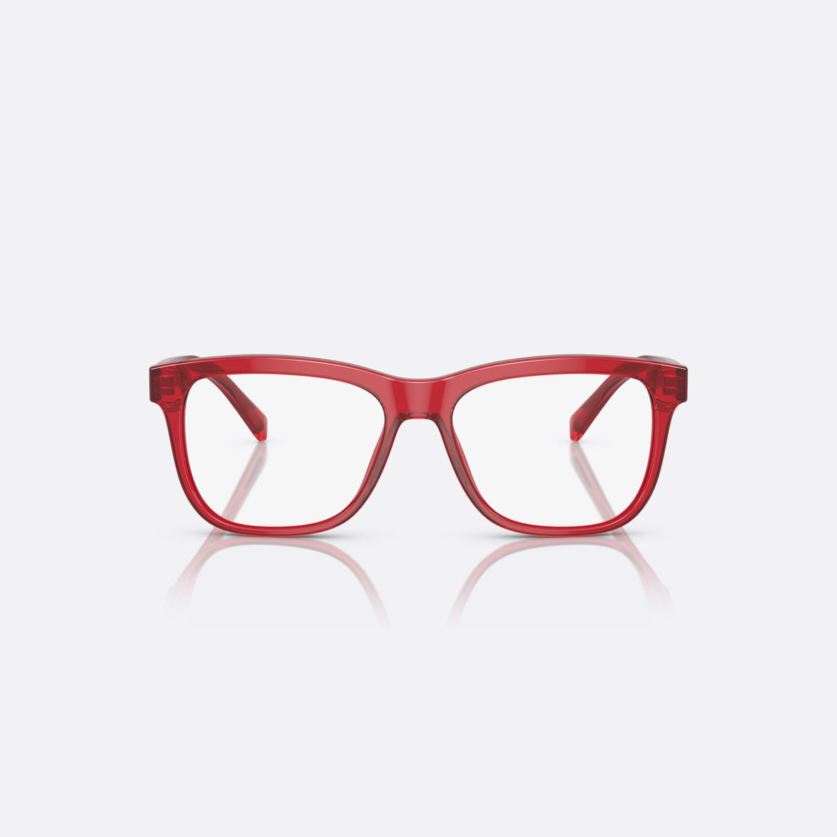 Rame ochelari de vedere Dolce & Gabbana DX3356 3409, rectangulari roșu, pentru copii, punte simplă, literele brandului pe brațe, ramă completă, vedere din față