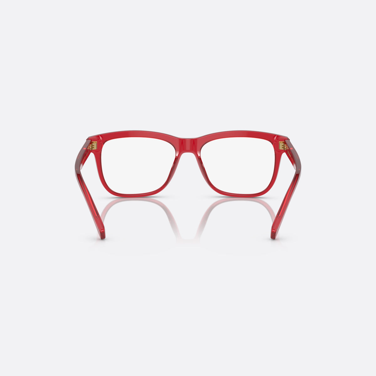 Rame ochelari de vedere Dolce & Gabbana DX3356 3409, rectangulari roșu, pentru copii, punte simplă, literele brandului pe brațe, ramă completă, vedere din spate