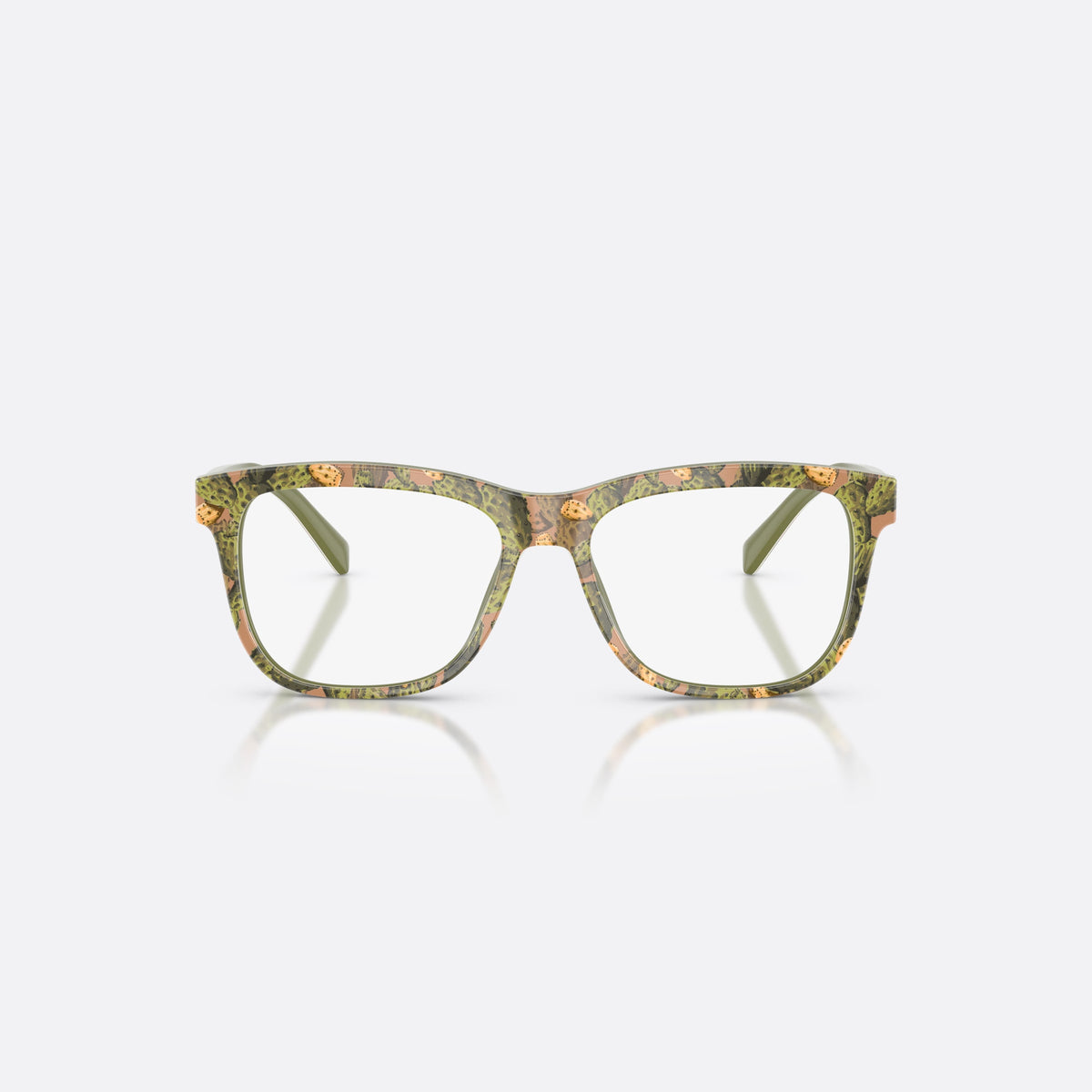 Dolce & Gabbana DX3356 3488 eyeglasses, multicolor rectangle frame for kids, plain integrated bridge, brand lettering on temples, front view