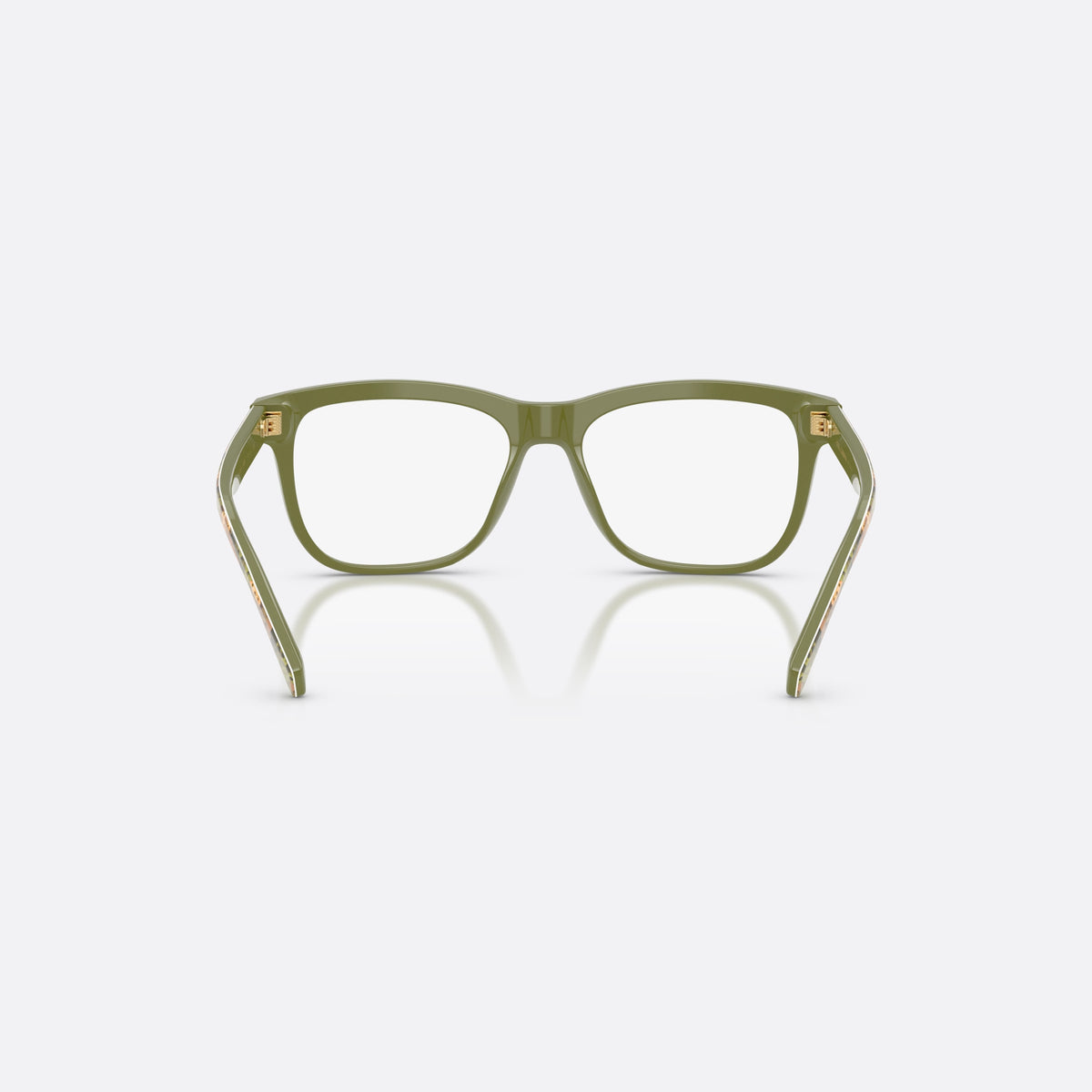 Dolce & Gabbana DX3356 3488 eyeglasses, multicolor rectangle frame for kids, plain integrated bridge, brand lettering on temples, back view