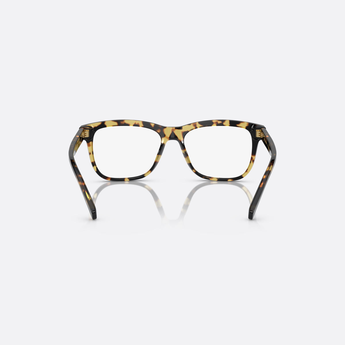 Dolce & Gabbana DX3356 512 eyeglasses, havana rectangle frame for kids, plain bridge, brand lettering on temples, back view