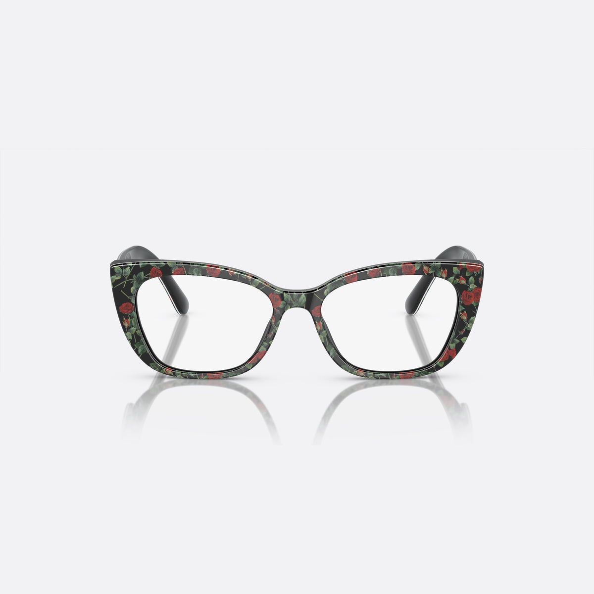 Dolce & Gabbana DX3357 3426 eyeglasses, white cat eye frame for kids, plain bridge, brand lettering on the temples, full-rim frame, front view