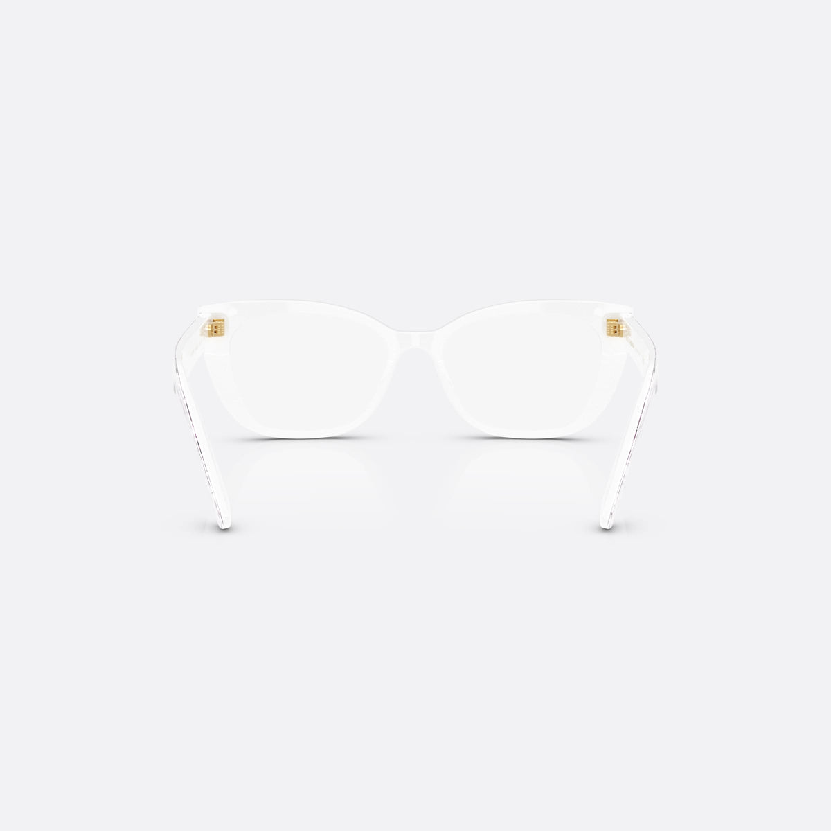 Dolce & Gabbana DX3357 3459 eyeglasses, multicolor cat eye frame for kids, keyhole bridge, brand lettering on the temples, back view