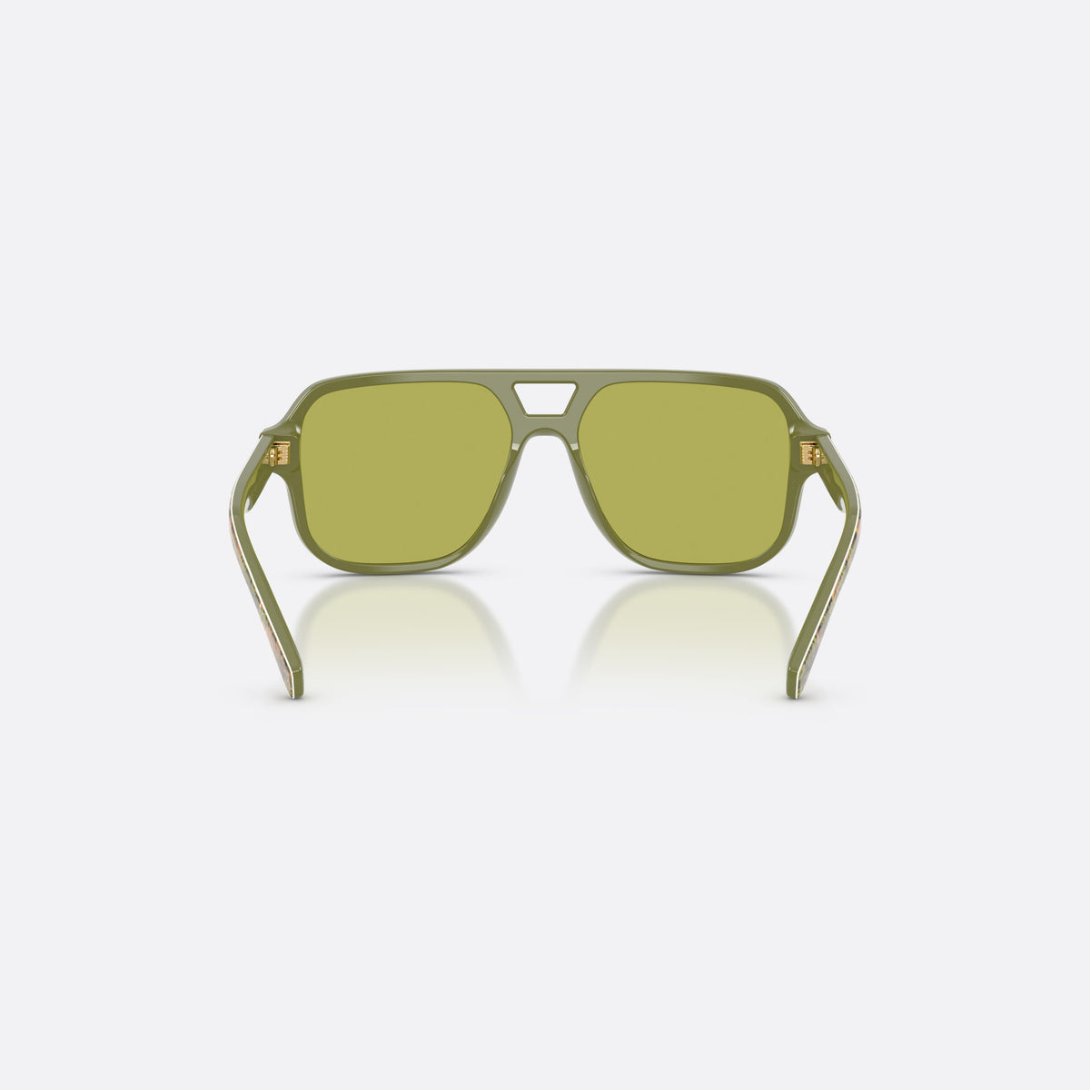 Ochelari de soare Dolce & Gabbana DX4003 3488/2, pilot multicolor, pentru copii, punte dublă cu decupaj deschis, brațe subțiri, conice, vedere din spate