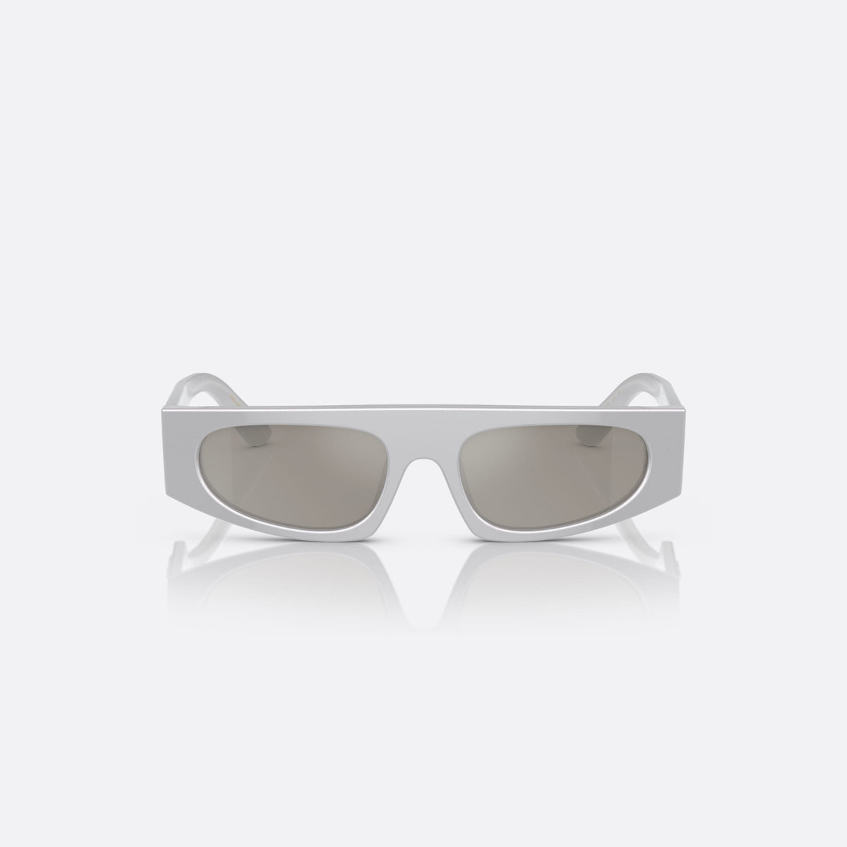Dolce & Gabbana DX4004 33736G sunglasses, grey rectangle frame for kids, keyhole bridge, brand logo on temple, full rim frame, front view