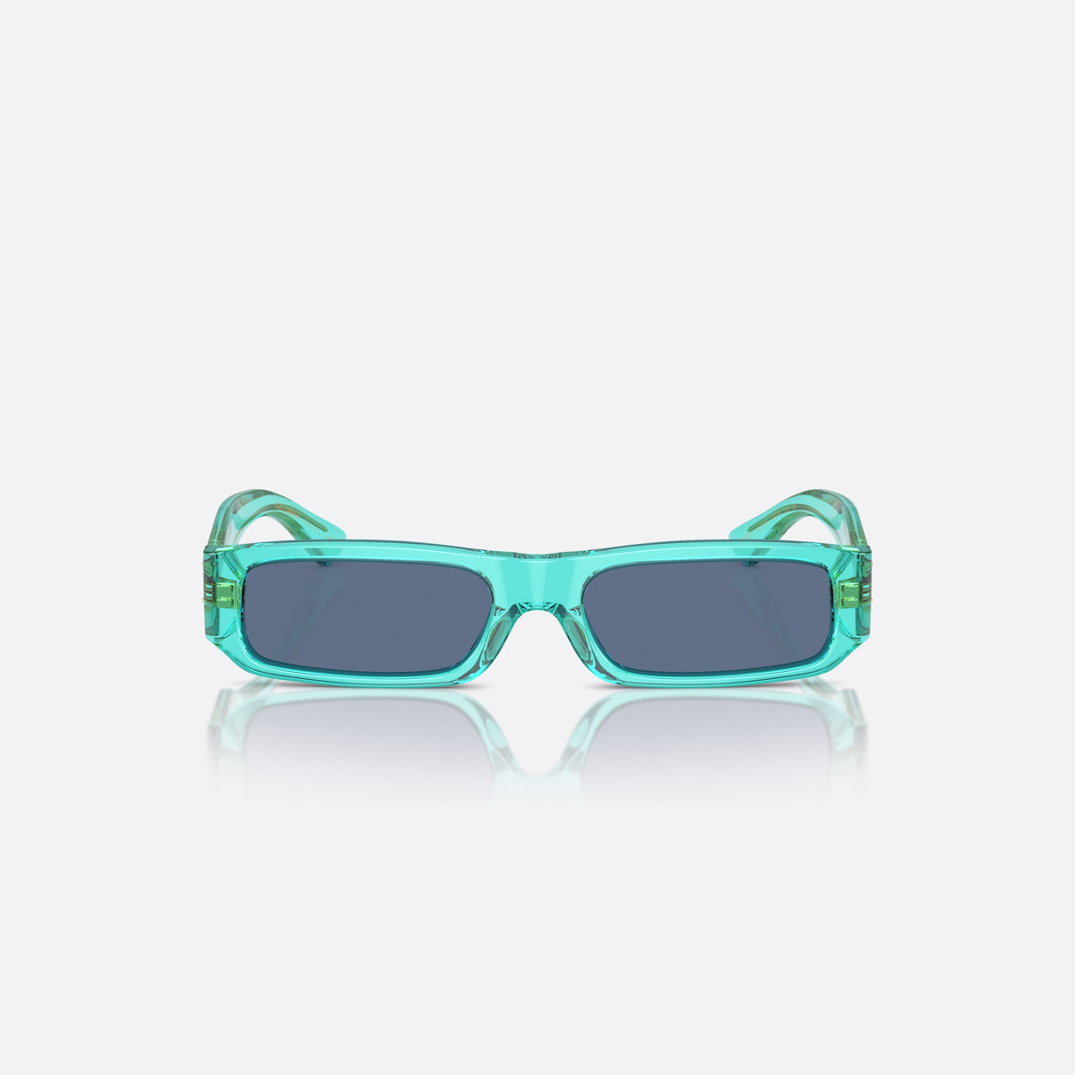 Dolce & Gabbana DX4005 332280 sunglasses, blue rectangle frame for kids, plain bridge, integrated into frame, full-rim frame, front view