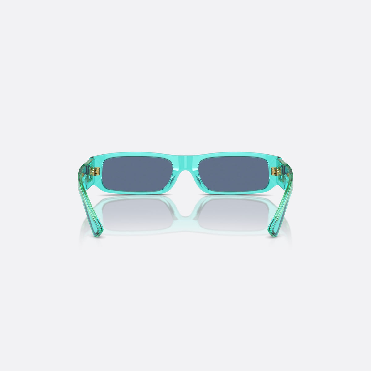 Dolce & Gabbana DX4005 332280 sunglasses, blue rectangle frame for kids, plain bridge, integrated into frame, full-rim frame, back view