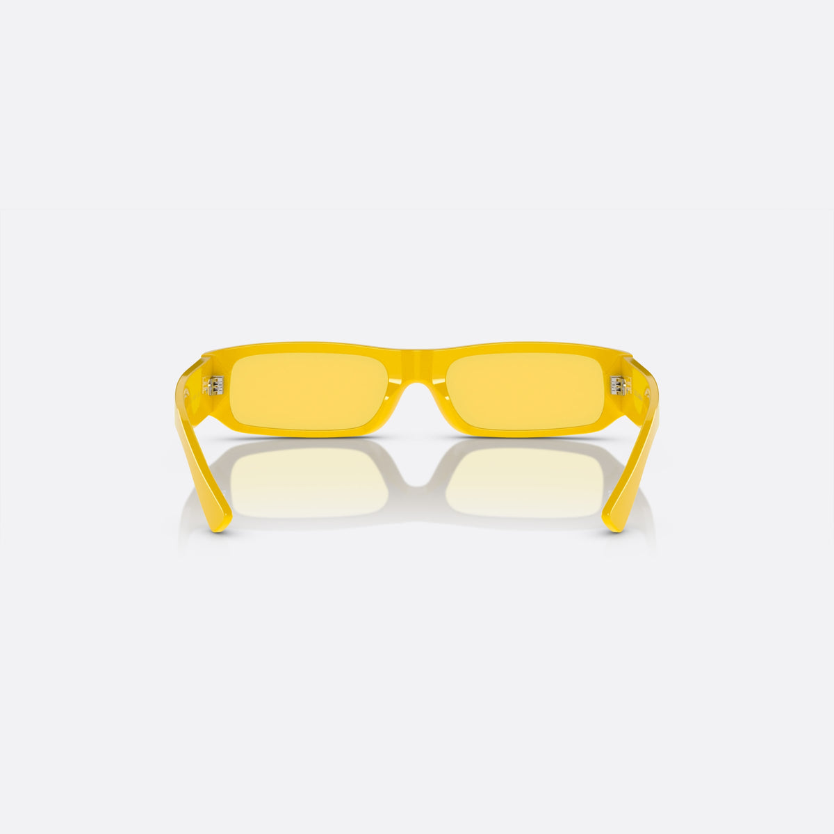 Ochelari de soare Dolce & Gabbana DX4005 3334C9, rectangulari galben, pentru copii, punte simplă, plăcuță cu logoul brandului pe braț, vedere din spate