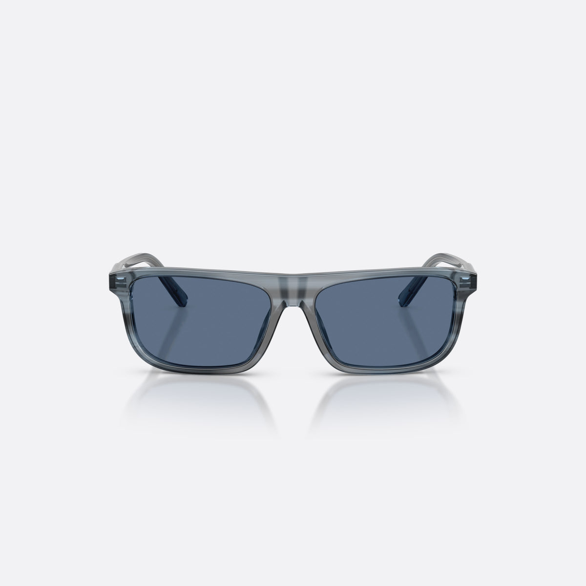 Dolce & Gabbana DX4009 348280 sunglasses, blue rectangle frame for kids, plain bridge, brand lettering on temples, full-rim frame, front view