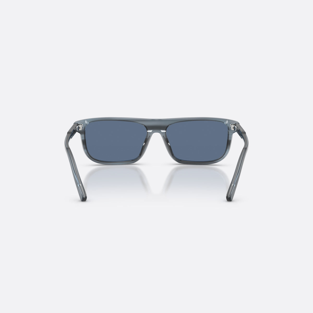 Dolce & Gabbana DX4009 348280 sunglasses, blue rectangle frame for kids, plain bridge, brand lettering on temples, full-rim frame, back view