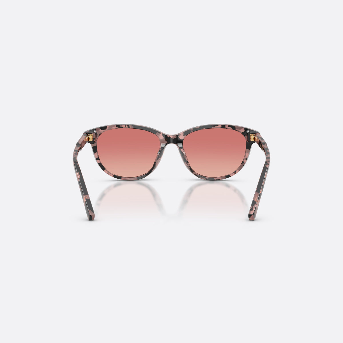 Dolce & Gabbana DX4010 3476A5 sunglasses, havana cat eye frame for kids, plain bridge, brand lettering on temples, full-rim frame, back view