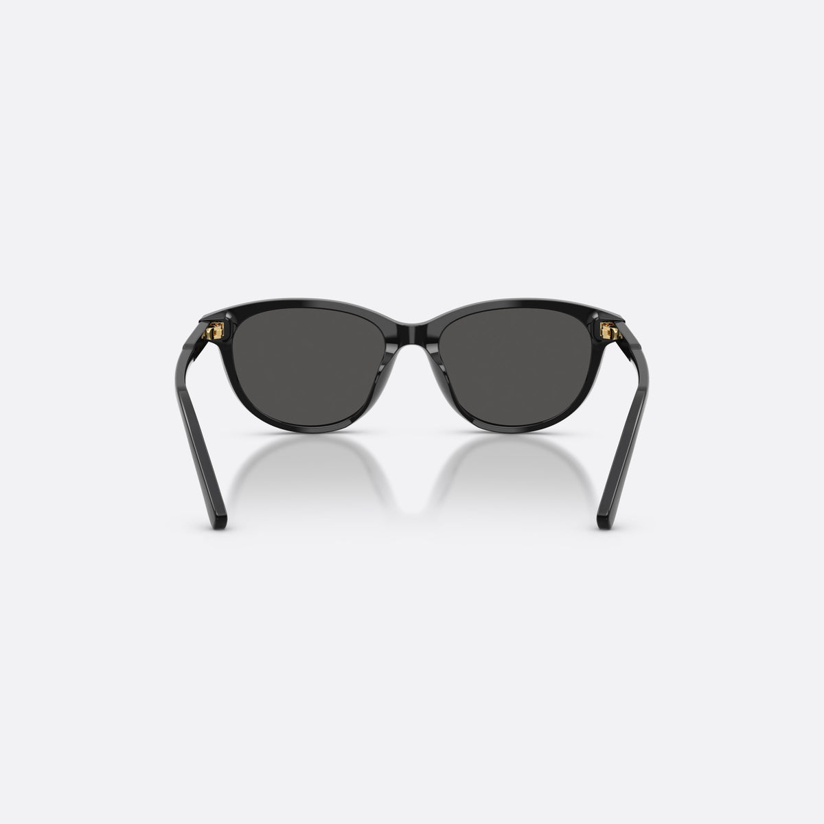 Ochelari de soare Dolce & Gabbana DX4010 501/87, cat eye negru, pentru copii, punte simplă, literele brandului pe brațe, ramă completă, vedere din spate