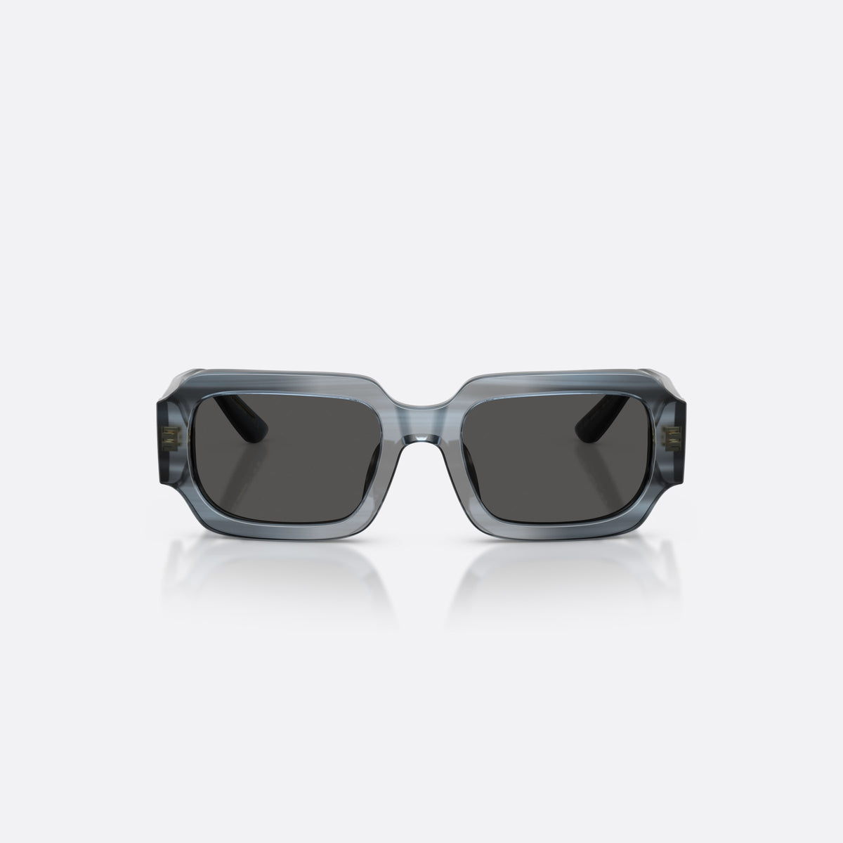Dolce & Gabbana DX4011 348287 sunglasses, blue square frame for kids, plain bridge, brand logo on temple, wide tapered temples, front view