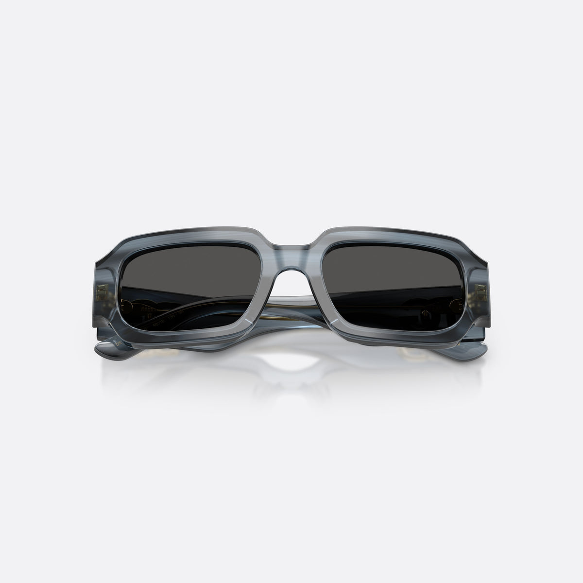 Dolce & Gabbana DX4011 348287 sunglasses, blue square frame for kids, plain bridge, brand logo on temple, wide tapered temples, folded