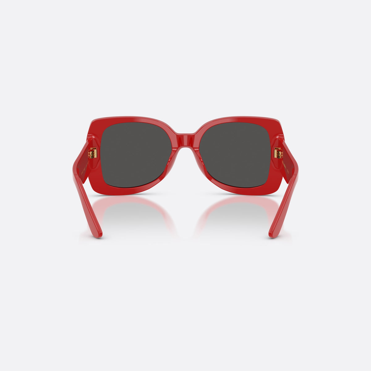 Ochelari de soare Dolce & Gabbana DX4012 308887, fluture roșu, pentru copii, punte simplă, literele brandului pe braț, ramă completă, vedere din spate