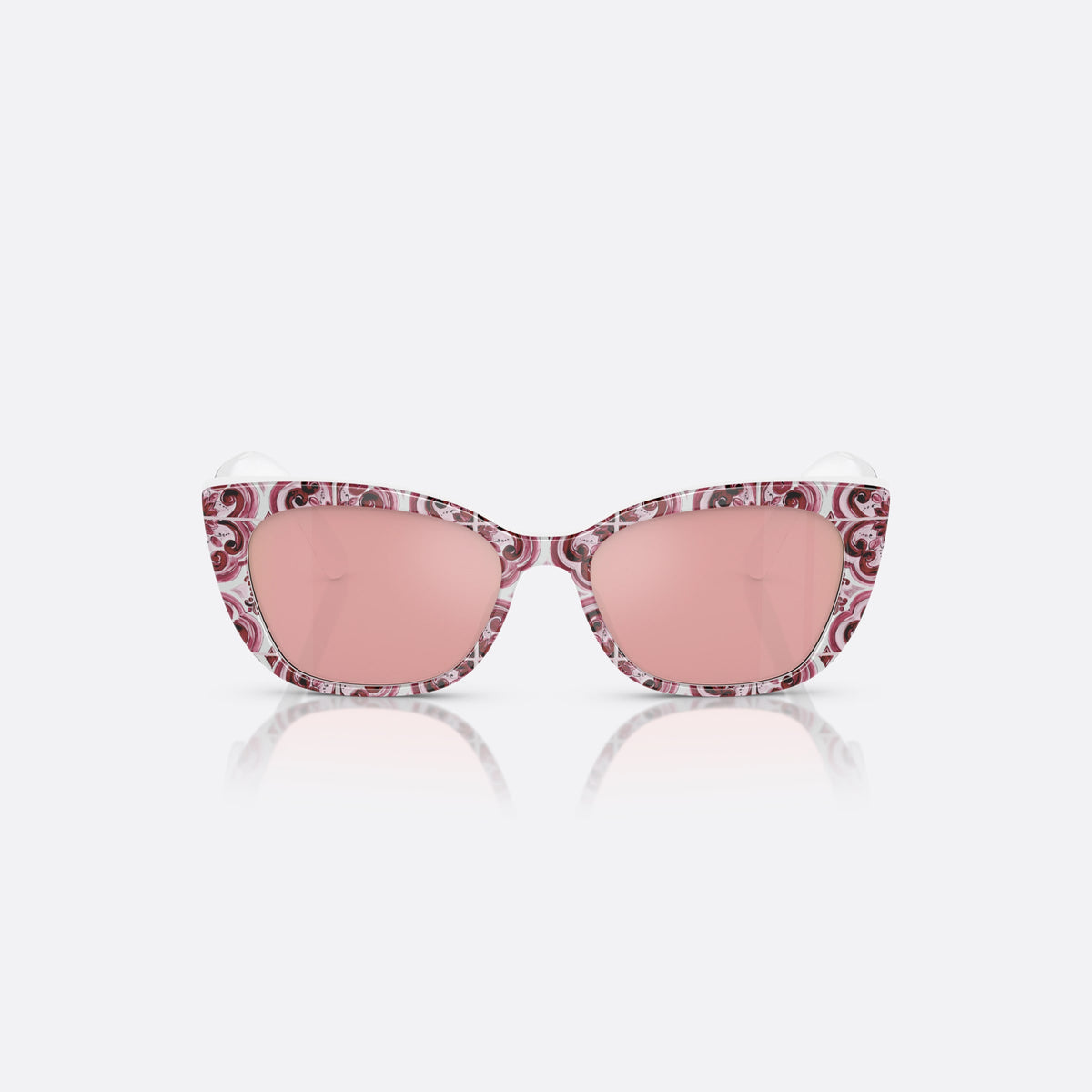 Dolce & Gabbana DX4427 3425E4 sunglasses, multicolor cat eye frame for kids, plain bridge, flat temples, full-rim frame, front view